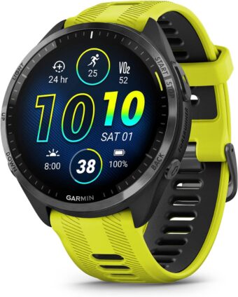 Garmin Forerunner® 965 Running Amp Yellow and Black